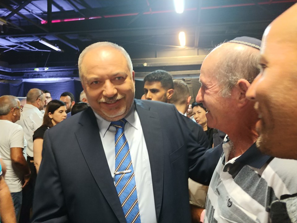 Avigdor Liberman en uno de sus recientes actos electorales (Foto: Facebook)