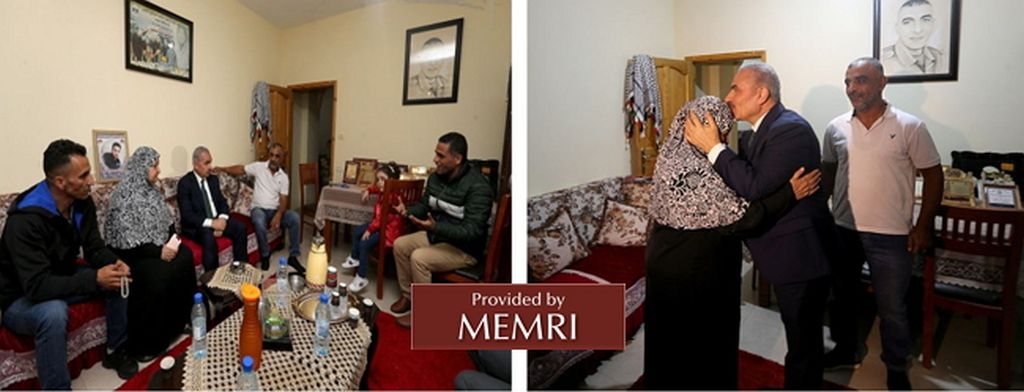 Primer ministro palestino dirigiéndose a Latifa Abu Hmeid: Usted es una modelo de firmeza; yo espero algún día visitarla en su casa en Jerusalén. (Fuente: Alwatanvoice.com, 24 de octubre, 2019) Primer ministro palestino dirigiéndose a Latifa Abu Hmeid: Usted es una modelo de firmeza; yo espero algún día visitarla en su casa en Jerusalén. (Fuente: Alwatanvoice.com, 24 de octubre, 2019)