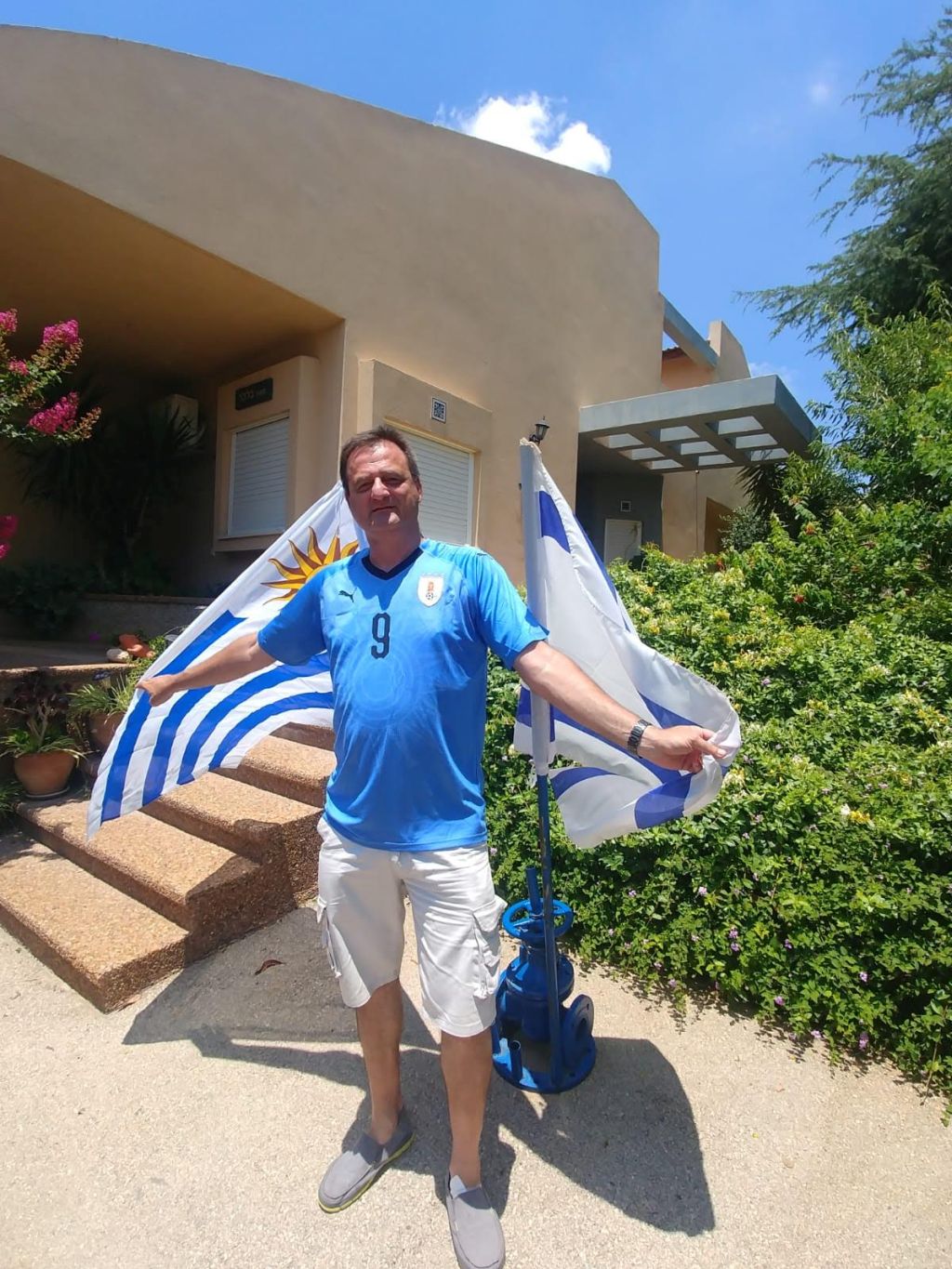 Luis Blejer, desde su casa en Mitzpe Gilon en el norte del país, estaba pronto ya este shabat, dos días antes del partido