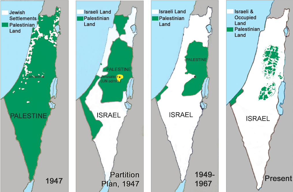 Los mapas palestinos que deforman la historia Los mapas palestinos que deforman la historia
