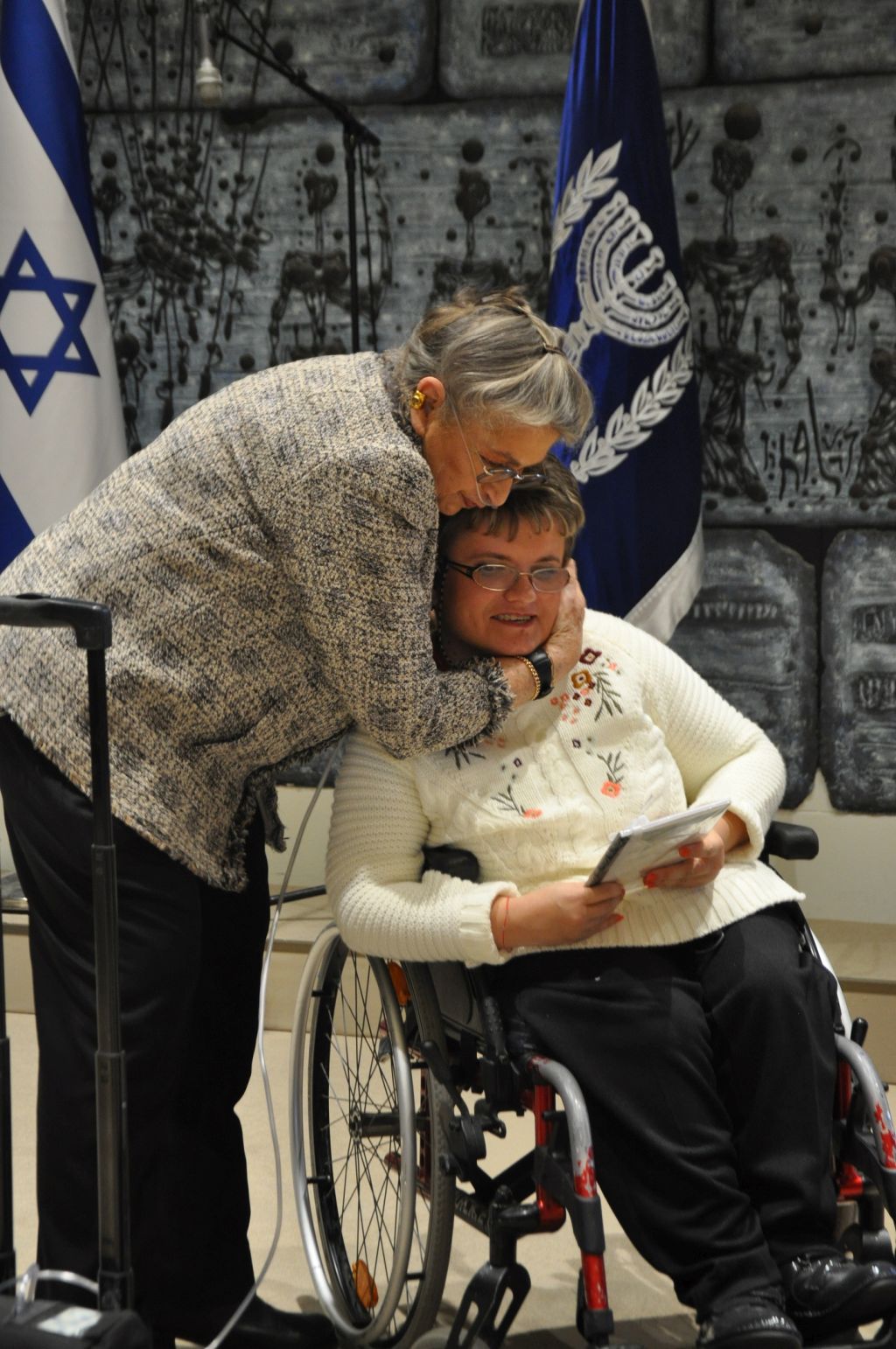 Nejama Rivlin en una actividad de la organización Nejama Rivlin en una actividad de la organización