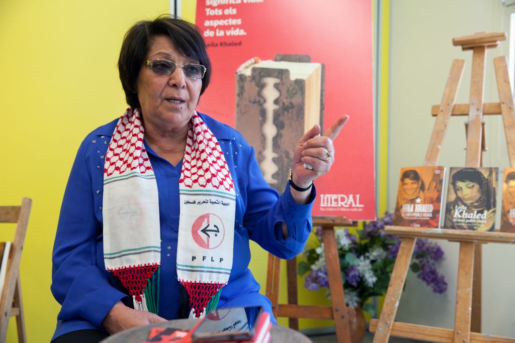 La terrorista palestina Laila Khaled en Barcelona en el 2017 (Foto: Wikimedia Commons)