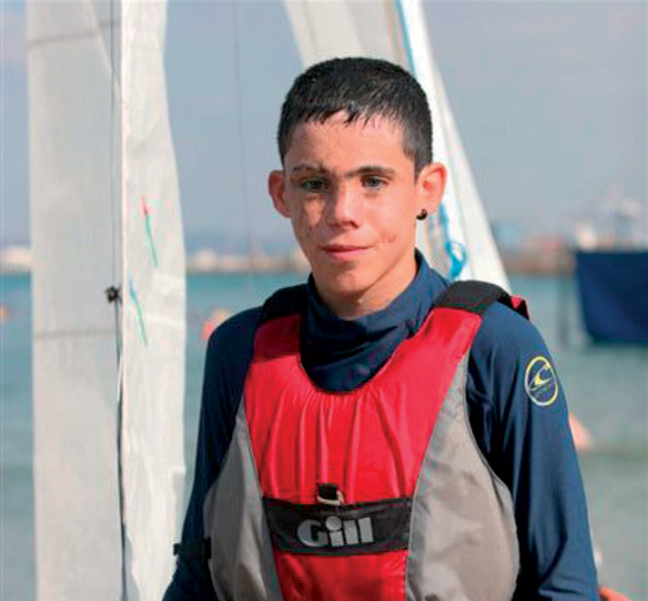 Oran Almog, años atrás, campeón de vela para ciegos