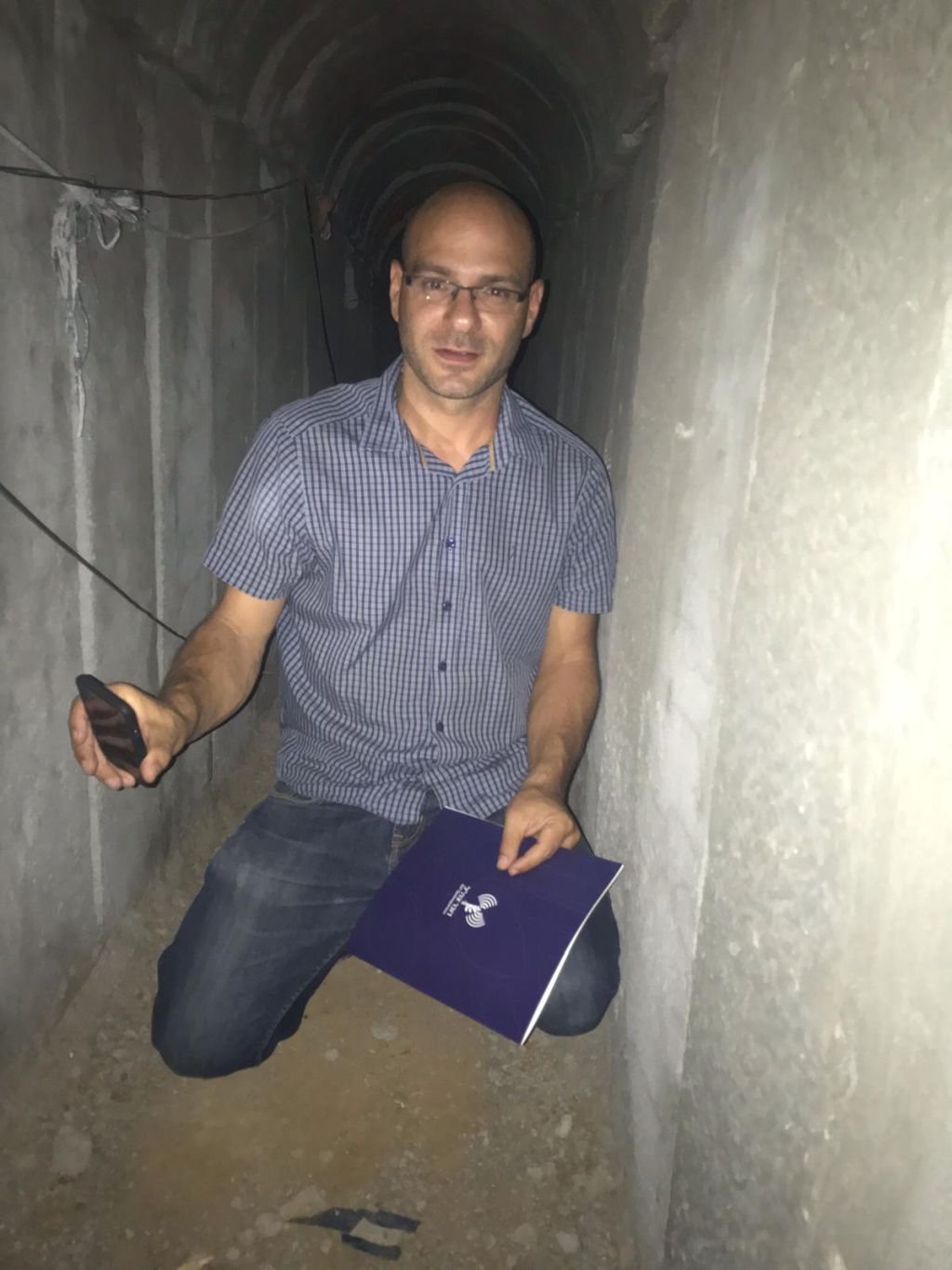 En un túnel de Hamas en la frontera con Gaza