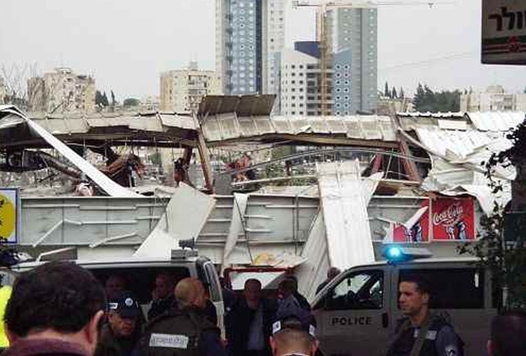El escenario del atentado (Foto Yair Gil)