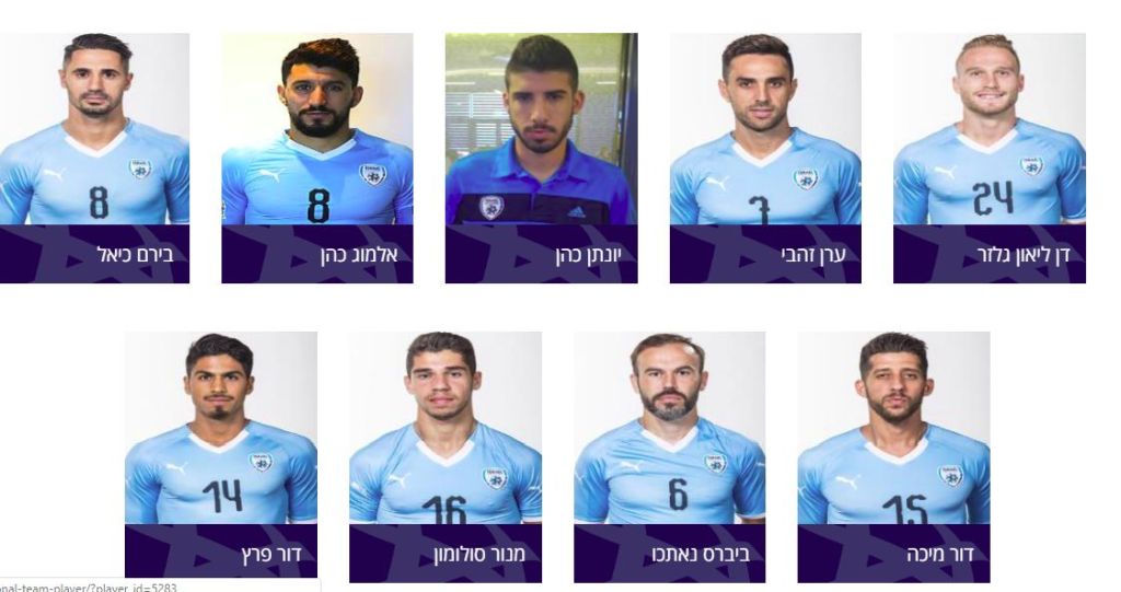Fotos de los mediocampistas en el seleccionado nacional israelí Los mediocampistas en el seleccionado israelí