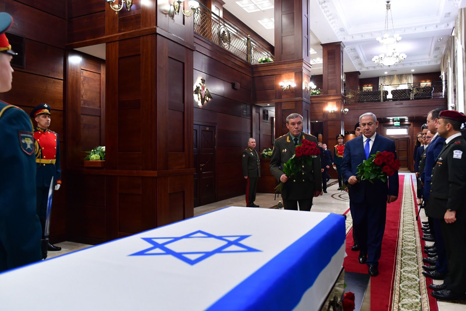 Ceremonia en Moscú en recuerdo al soldado israelí Zejaria Baumel