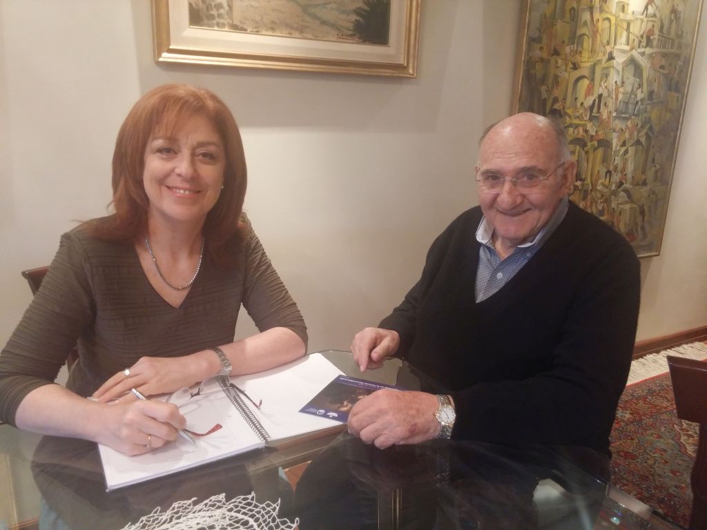 Nisso Acher y Sylvia Goldstein, en la última entrevista juntos para Semanario Hebreo