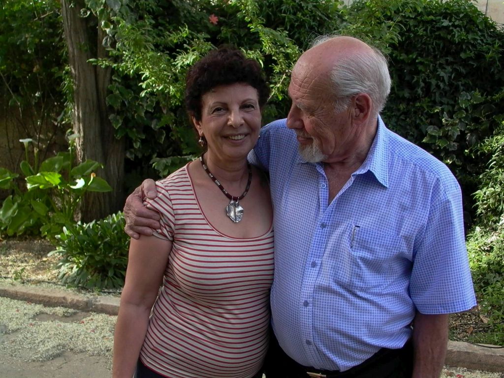 David Rubinger y su compañera Tziona.El fallecido hace dos años, ella, asesinada tiempo antes en un atentado.