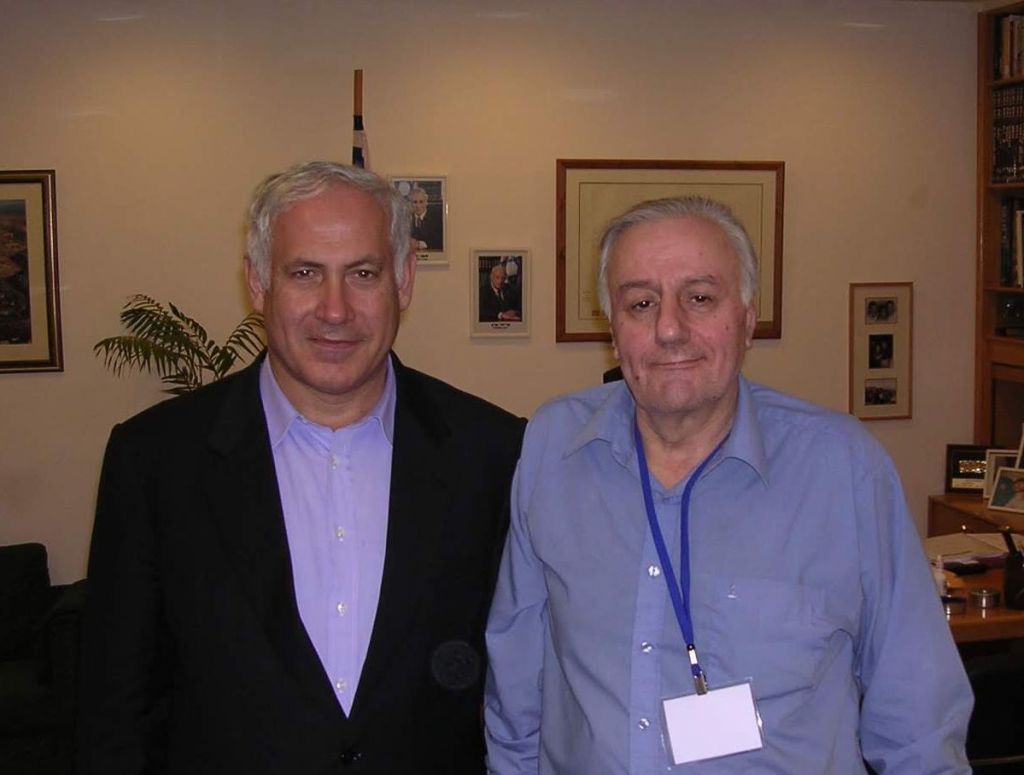 Mauricio, años atrás, con Biniamin Netanyahu, a quien admiraba