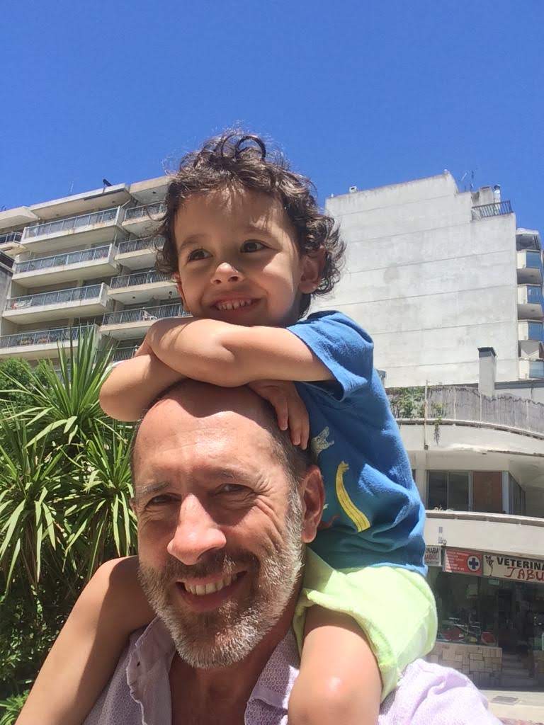 Alain Mizrahi y su hijo Pipe Alain Mizrahi y su hijo Pipe