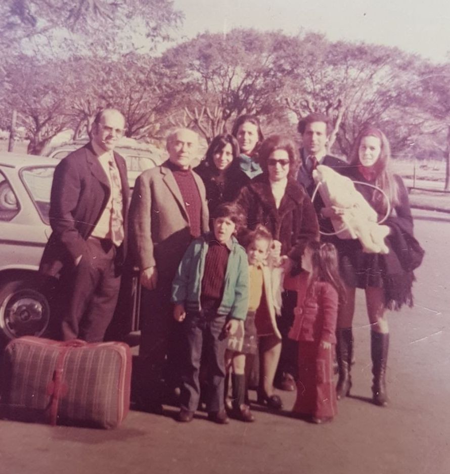 La familia Schiffenbauer al partir de Uruguay a radicarse en Israel