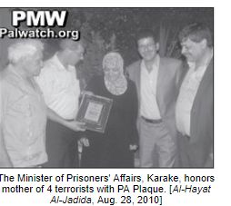 Entrega de la placa de reconocimiento a Latifa Abu Hmeid Entrega de la placa de reconocimiento a Latifa Abu Hmeid