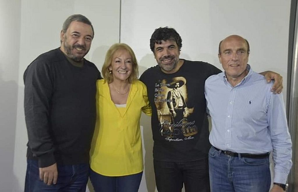 Los cuatro precandidatos del FA: Mario Bergara, Carolina Cosse, Oscar Andrade y Daniel Martinez (Foto: Frente Amplio)