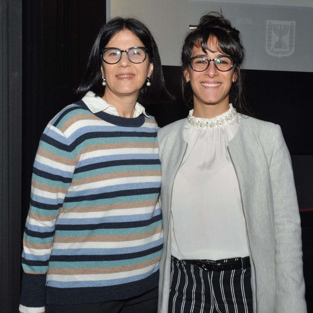 Edith Sasson junto a Sapir Efron, Cónsul de Israel en Uruguay (Foto: Alberto Was)