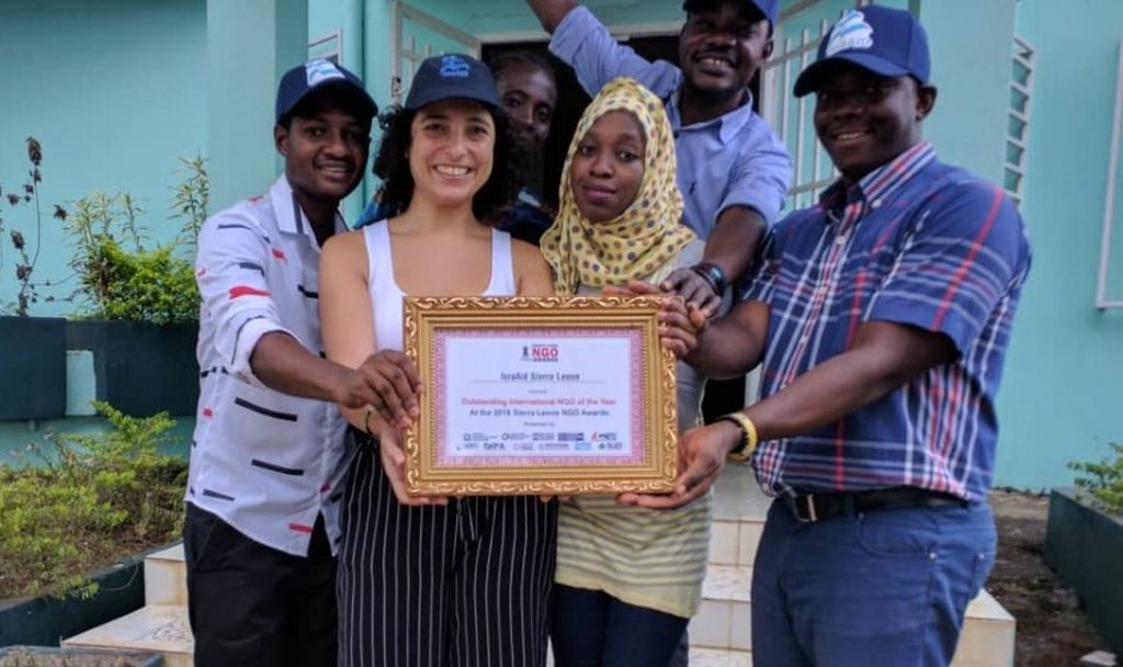 Voluntarios de IsraAID distinguidos el año pasado en Sierra Leone Voluntarios de IsraAID distinguidos el año pasado en Sierra Leone