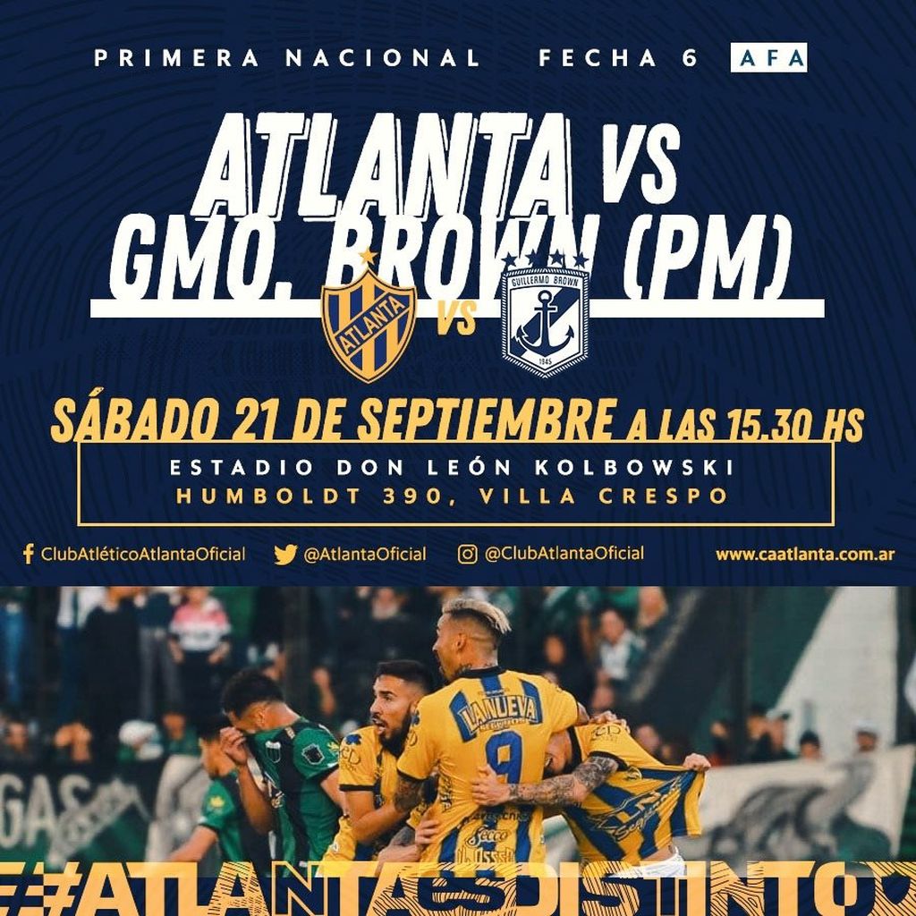 De la página oficial del Club Atlanta en Facebook De la página oficial del Club Atlanta en Facebook