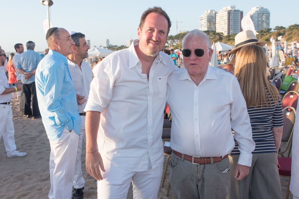 Fabián Schamis con el ex Embajador de Israel en Uruguay Dori Goren