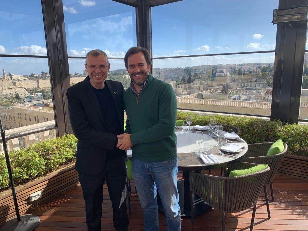 El Ministro de Turism designado de Uruguay, con su par israelí Yariv Levin El Ministro de Turism designado de Uruguay, con su par israelí Yariv Levin
