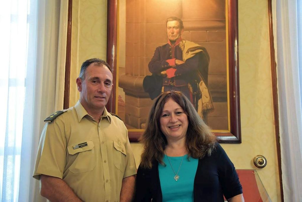 Con el General Mario Stevenazzi en el Comando General del Ejército Con el General Mario Stevenazzi en el Comando General del Ejército