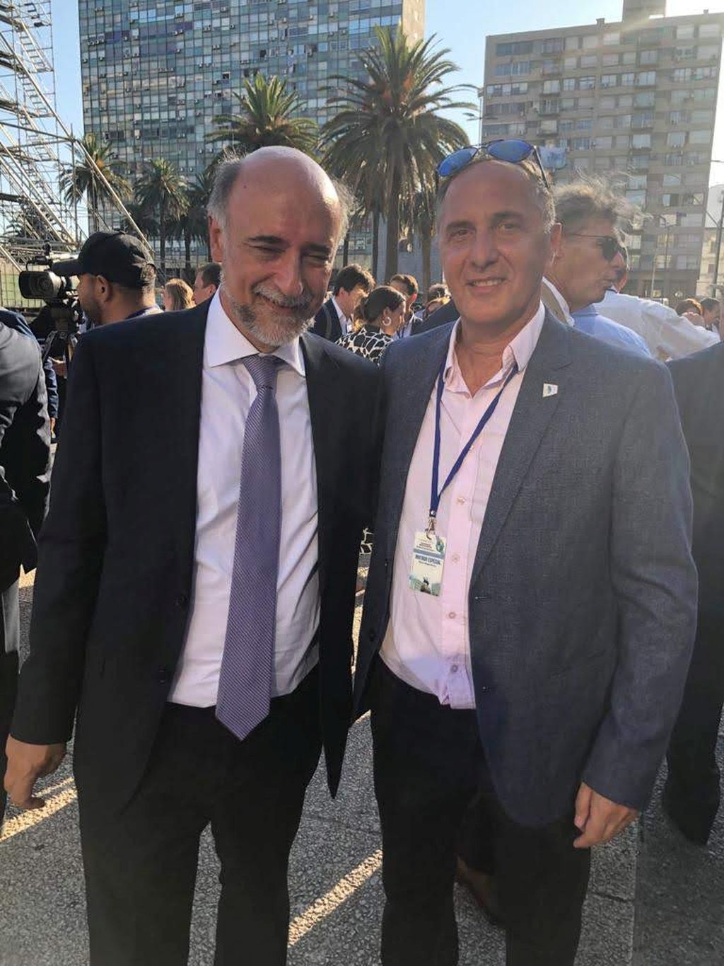 Samy Canias con el flamante Ministro de Trabajo y Seguridad Social