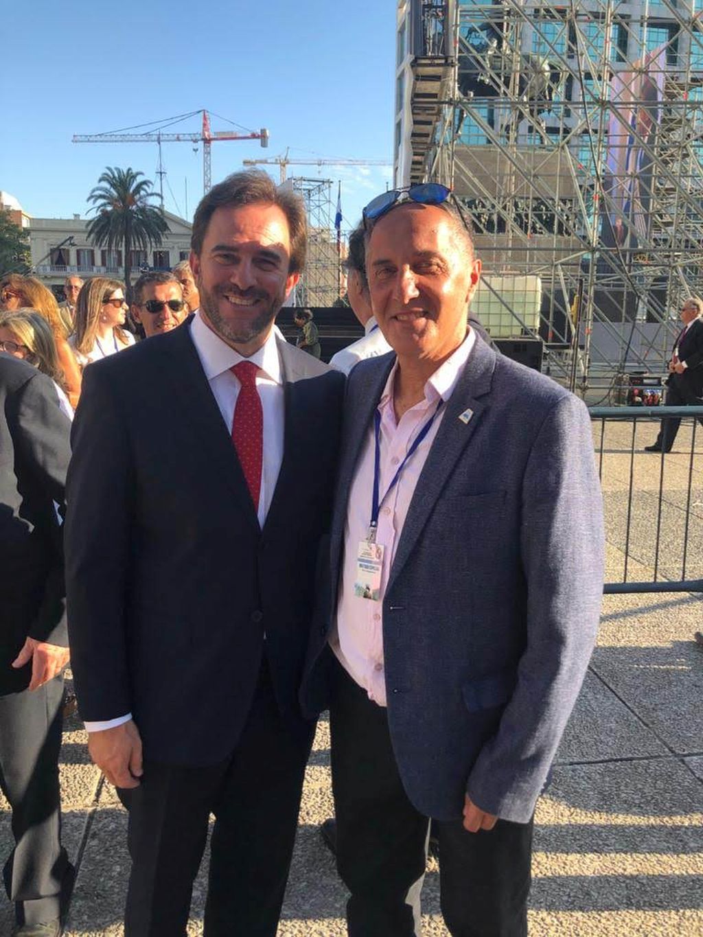 El Presidente del CCIU con el Ministro de Turismo Germán Cardoso
