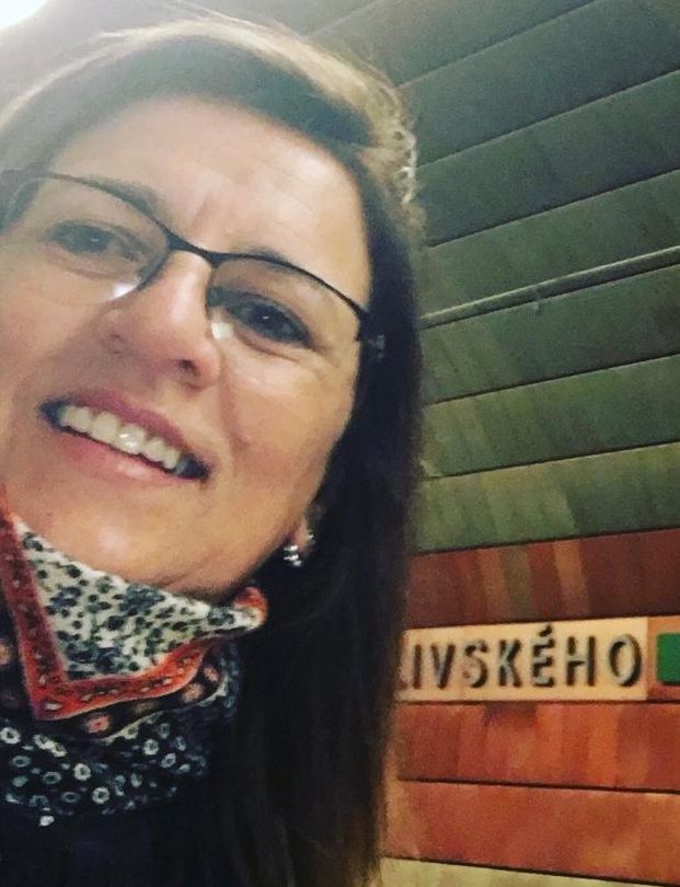 Rossana Miglionico Molina, de Paysandú, aquí en una foto durante un viaje a Praga