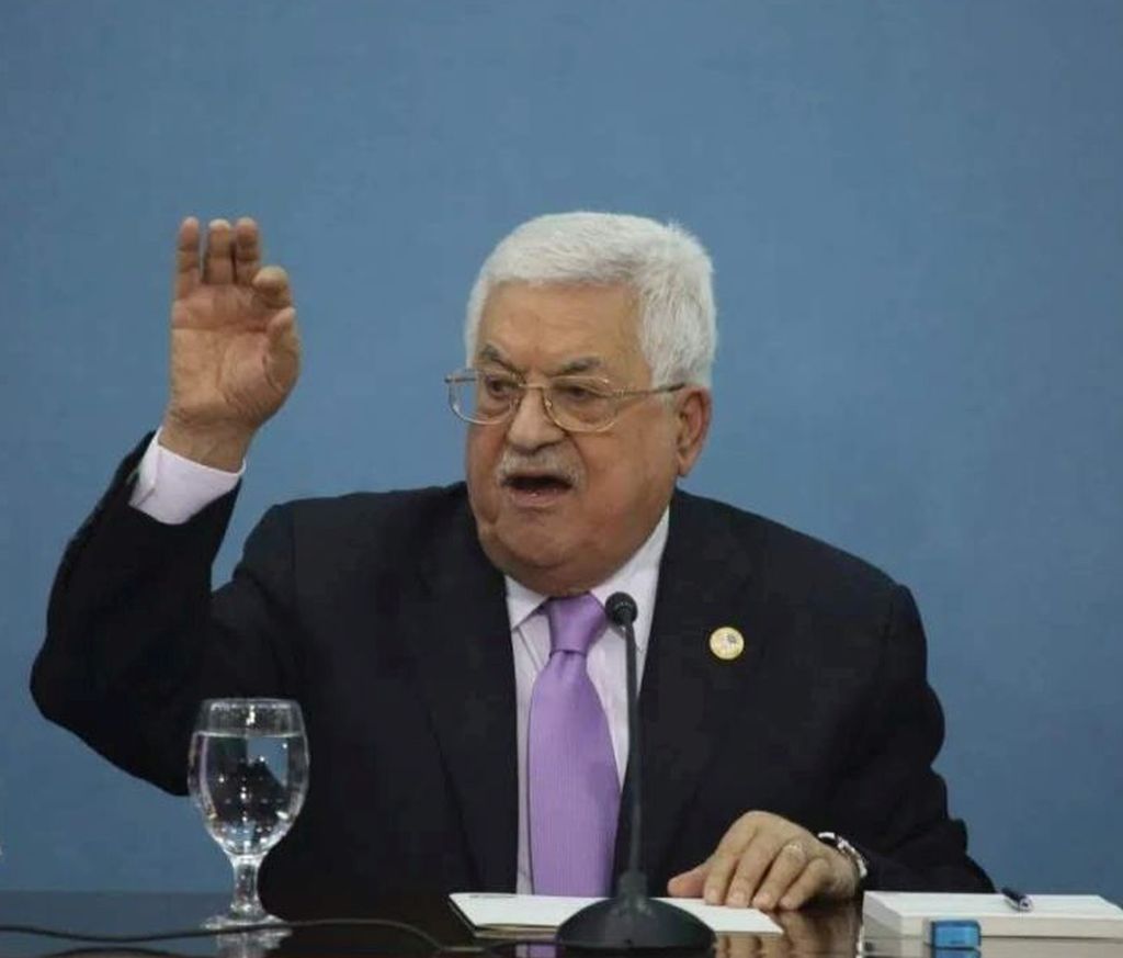 El Presidente palestino Mahmud Abbas