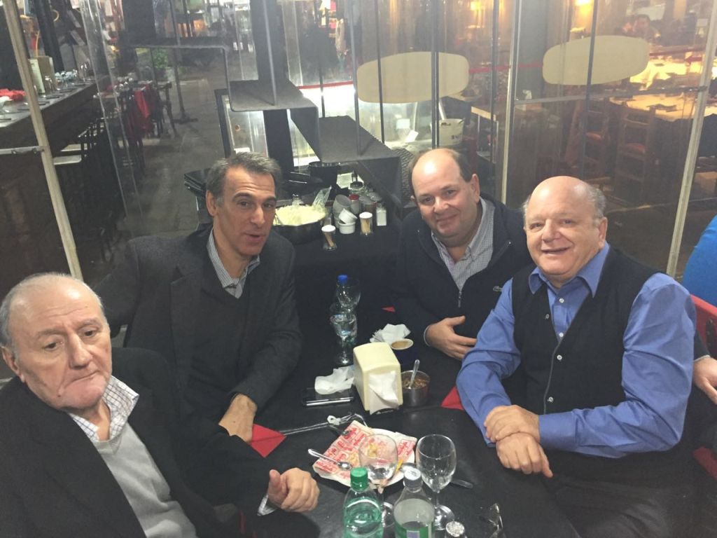 Mauricio Oberlander, Gerardo Stuczynski y Hernán Felman del Likud y KKL internacional Mauricio Oberlander, Gerardo Stuczynski y Hernán Felman del Likud y KKL internacional