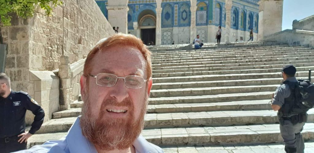 Yehuda Glick en el Monte del Templo