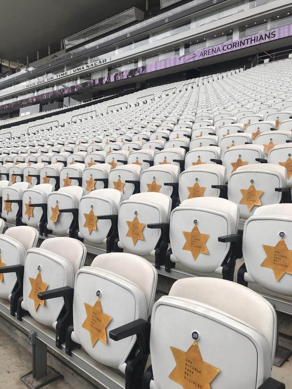 El estadio, horas antes de comenzar el partido