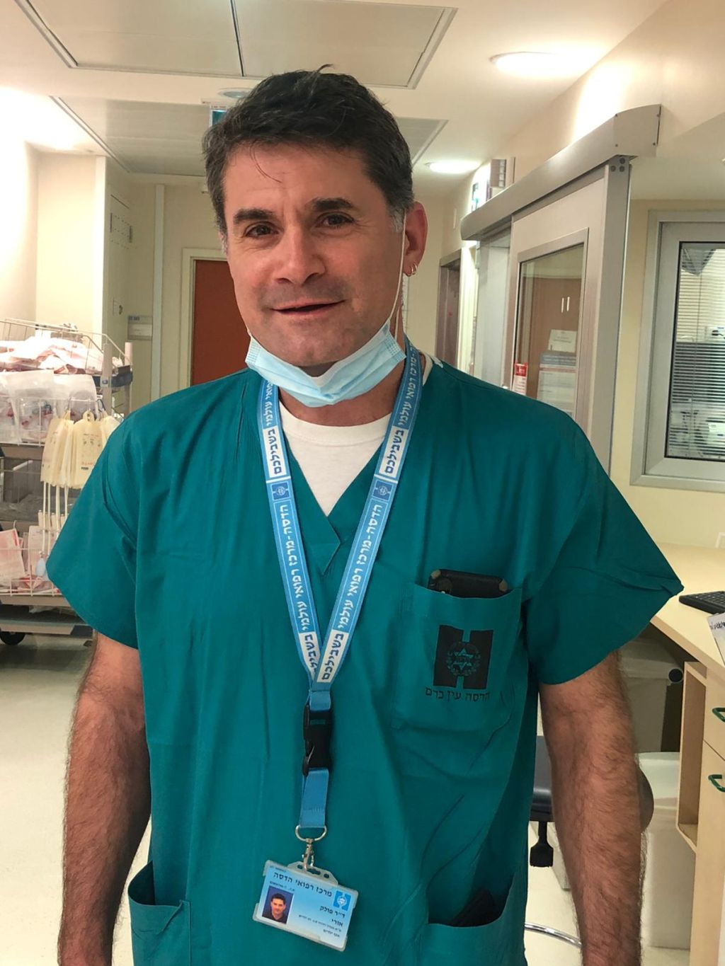 Dr. Uri Pollack, jefe de Cuidados Intensivos Pediátricos de Hadassah Ein Kerem