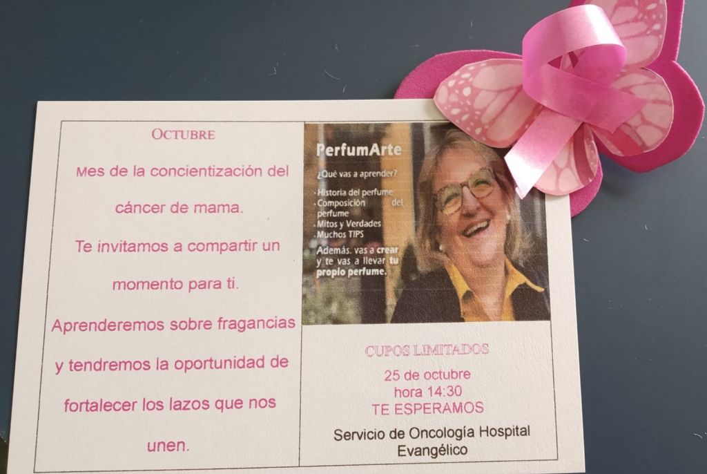 La invitación a la actividad en el Hospital Evangélico el año pasado