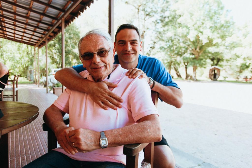 Pablo Elkan y su hijo Claudio, actual Presidente de la NCI
