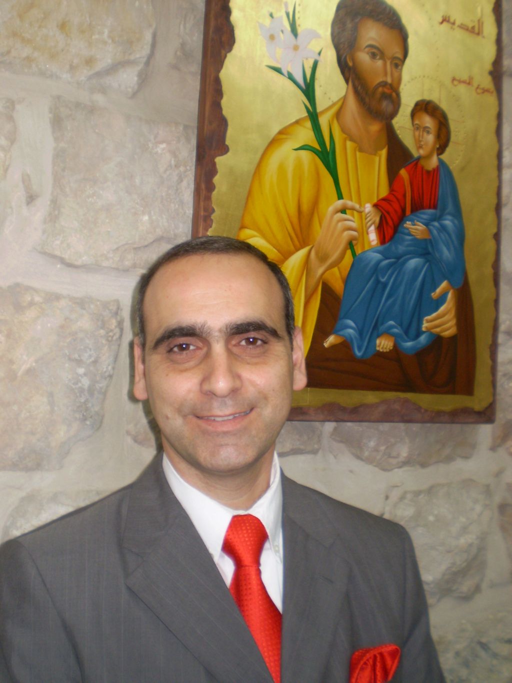 Wadie Abunassar (Foto: Ana J., tomada años atrás en una rueda de prensa en Jerusalem)