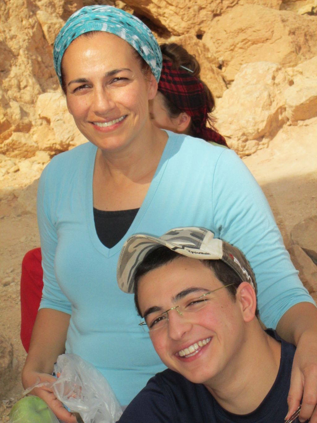 Bat Galim y su hijo Guil-Ad
