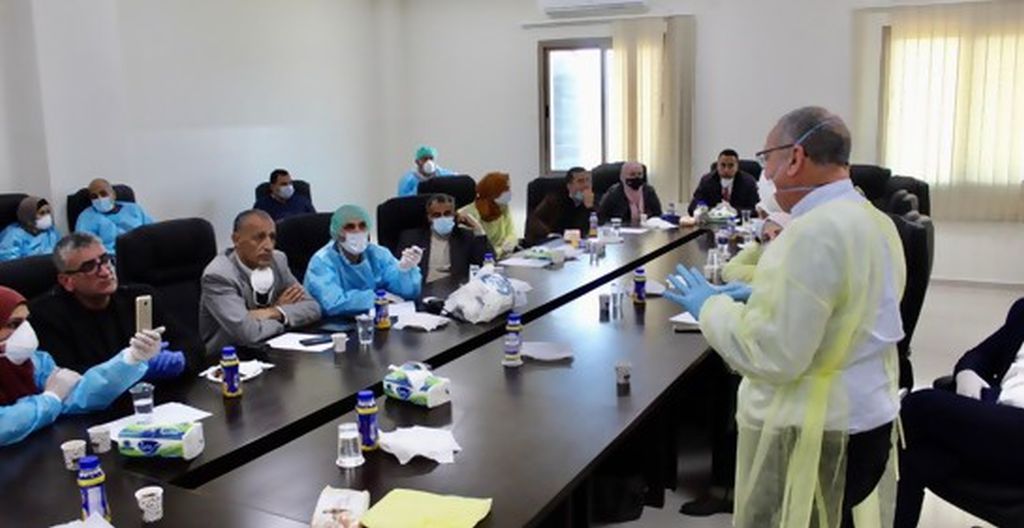 Capacitando a equipos técnicos y médicos palestinos durante la pandemia