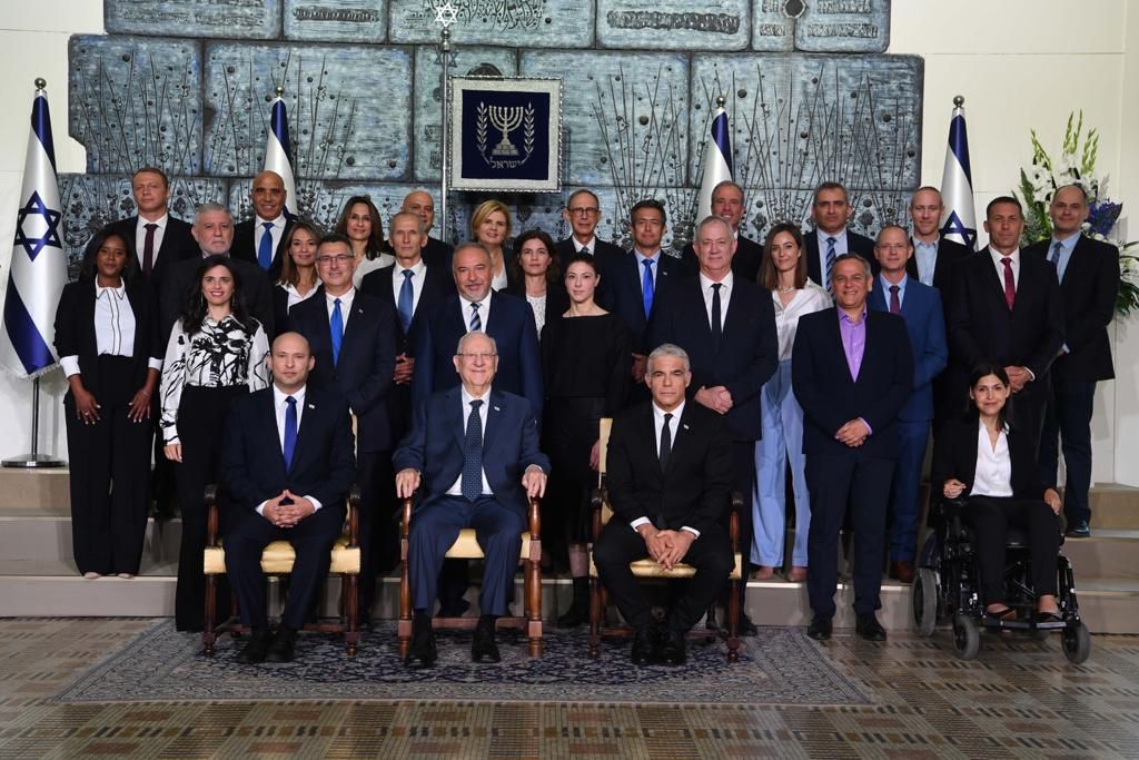 El 36° gobierno de Israel, con el Presidente Rivlin (Foto: Avi Ohayon, GPO)