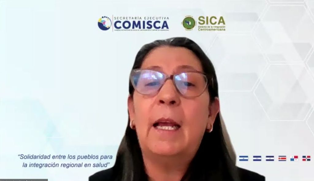 La Dra. Alejandra Acuña Navarro, Secretaria Ejecutiva de COMISCA