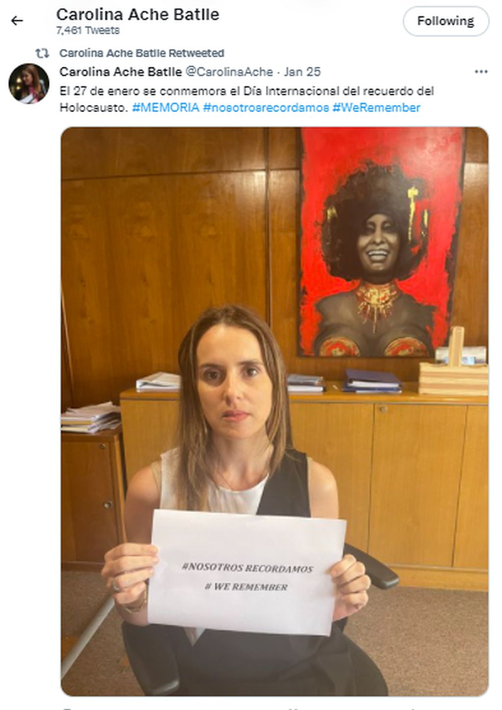 De Carolina Ache Battle, Subsecretaria de Relaciones Exteriores