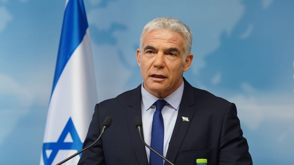 El Canciller Yair Lapid (Foto: Nis Musman, GPO)