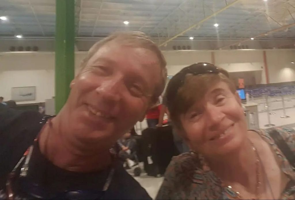 Estela y su hermano Mauricio