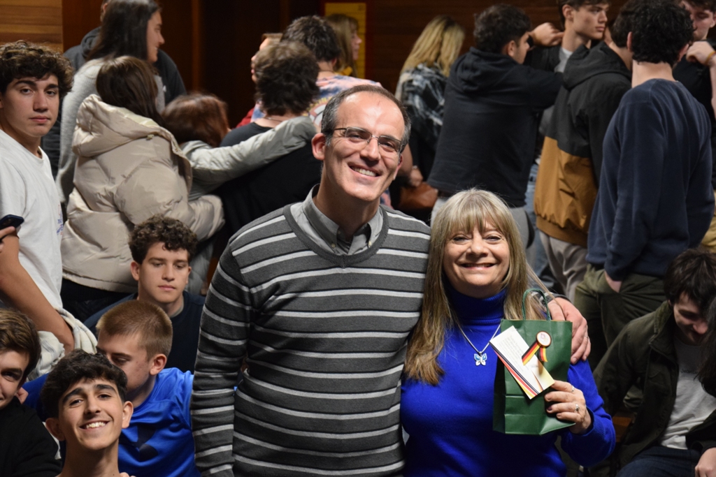 El Profesor Carlos Churry con la Profesora Rita Vinocur