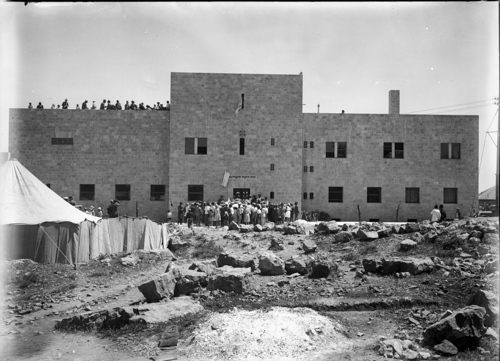 La inauguración en 1930 (Foto: Yos, Schweig, Archivo de KKL-JNF)