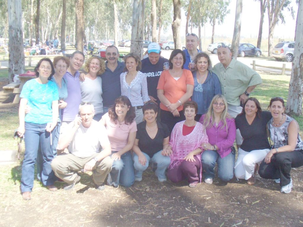Con amigos de AJCISU en una reunión en Israel