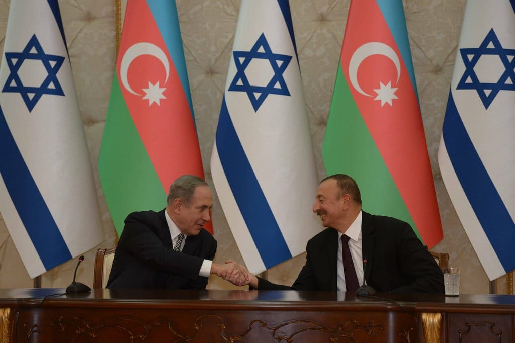 Años atrás, el entonces - y actual - Primer Ministro Netanyahu reunido con el Presidente de Azerbaiyan Aliyev Ilham (Foto: GPO)