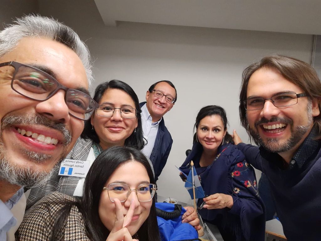 Con compañeros del seminario