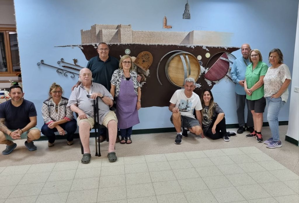 Cabe recordar que lo que se ve del mural no es aún la obra definitiva, ya que se va avanzando diariamente en su desarrollo