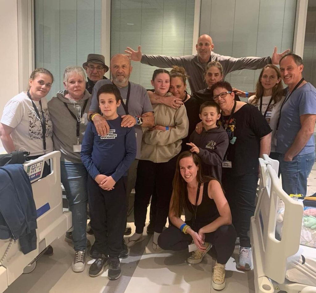 El reencuentro, en un hospital israelí