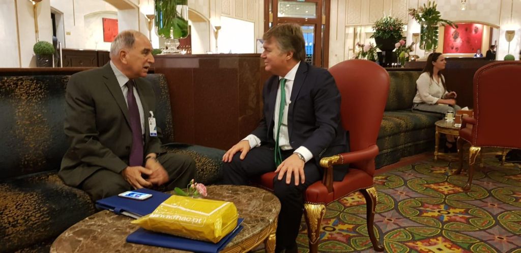 Con el General Mansur Abu Rashid de Jordania